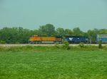 BNSF Dash 9 5130 and MRL SD45-2XR 351